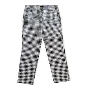 Willi Smith Navy Blue Geometric Pattern Pants / Slacks | Women's Size 10